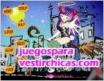 Juegos vestir chica de halloween