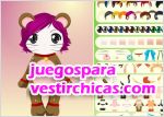 Juegos vestir diseño osito