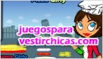 Juegos vestir chica pizza