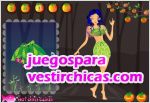 Juegos vestir chica frutal