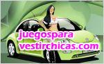 Juegos vestir chica guapa con su coche