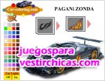 Juegos vestir tunea y colorea pagani zonda