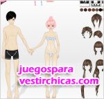 Juegos vestir parejita de ropa