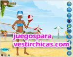 Juegos vestir voleybol en la playa