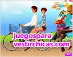 Juegos vestir paseo en bicicleta