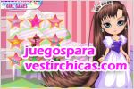 Juegos vestir princesa pelo largo