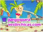 Juegos vestir glamour en la playa