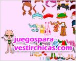 Juegos vestir pequeña muñeca