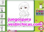 Juegos vestir colorea a la chica glamourosa