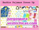 Juegos vestir barbie pajamas