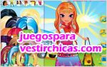 Juegos vestir super hippie