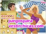 Juegos vestir fiesta en la playa