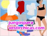 Juegos vestir la chica en la pisci