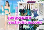 Juegos vestir la princesita feliz