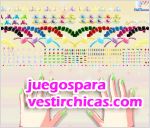 Juegos vestir las uñas del dia soleado