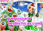 Juegos vestir princesa de navidad