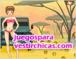 Juegos vestir la chica safari