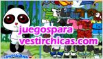 Juegos vestir el osito panda