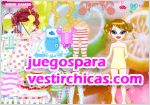 Juegos vestir joven elegante