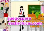 Juegos vestir modelo escolar