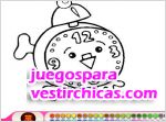 Juegos vestir colorea el reloj