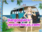 Juegos vestir hippie beach