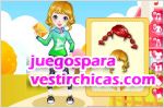 Juegos vestir chica alegre