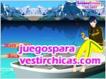 Juegos vestir pescadora glacial