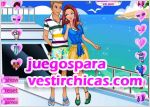 Juegos vestir de crucero con su novio 