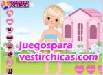 Juegos vestir la casita del jardin