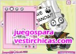 Juegos vestir viste al lindo oso panda