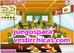 Juegos vestir camarera de hamburgueseria