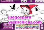 Juegos vestir cat color colorear al gato