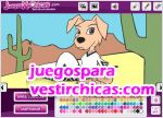 Juegos vestir colorear perro cachorro