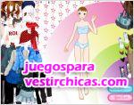 Juegos vestir vestir chica arcoiris