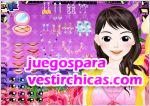 Juegos vestir maquillar chica violet