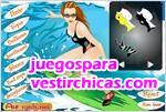 Juegos vestir viste a la chica surfista