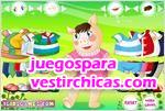 Juegos vestir vestir al cerdito