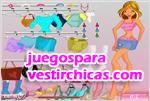 Juegos vestir memoriza a flora del club winx