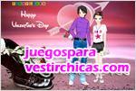 Juegos vestir pareja en san valentin