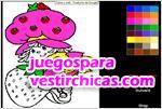 Juegos vestir colorea a frutillita