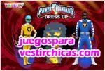 Juegos vestir vestir a la pareja power rangers