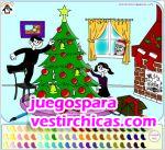 Juegos vestir colorea el dia de navidad