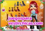 Juegos vestir navidades con bratz